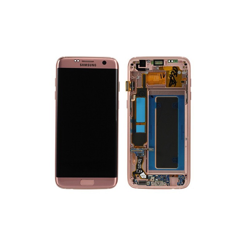 Ecran complet or rose (Officiel) - Galaxy S7 Edge