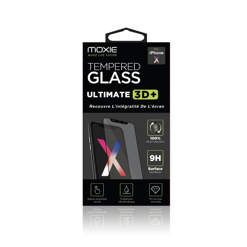 Film de protection en verre trempé Ultimate 3D - iPhone X