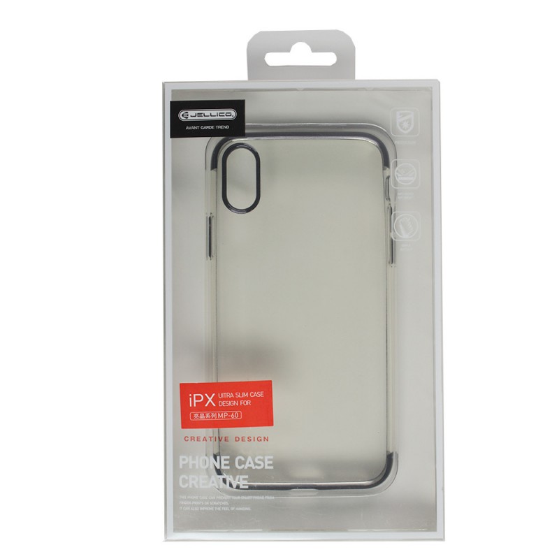 Coque TPU Ultra fine transparente / noire - iPhone X