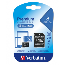 Carte MicroSD 8Go Verbatim